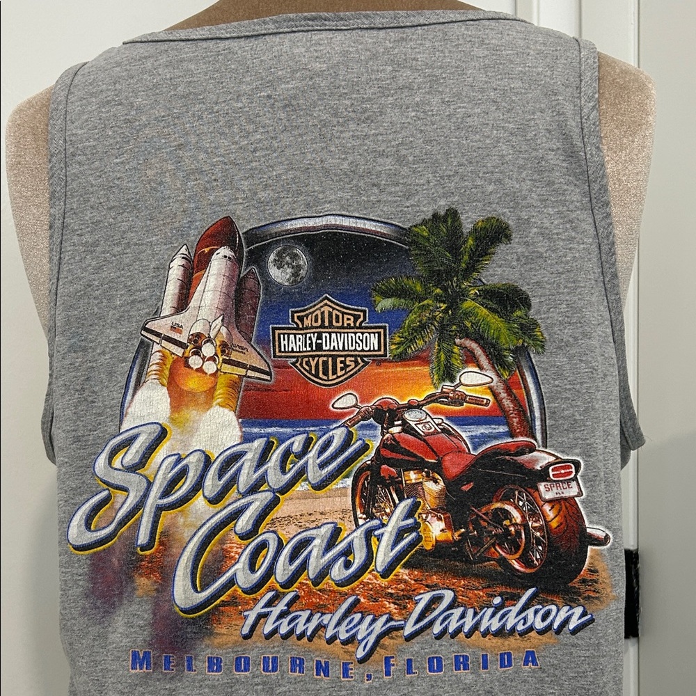 Vintage 2004 Harley-Davidson Space Coast Melbourne Florida Tank Top |Size Large